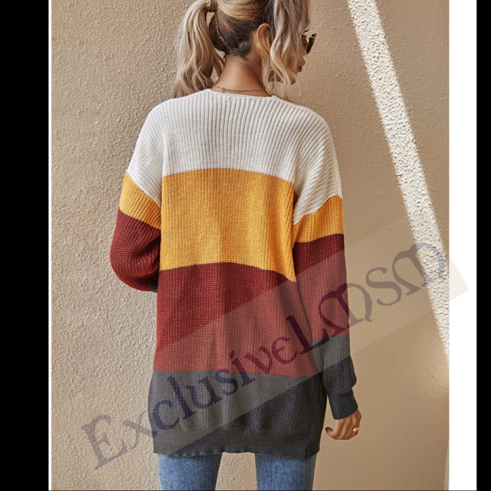 Color Block Cardigan - Picture 4 of 4
